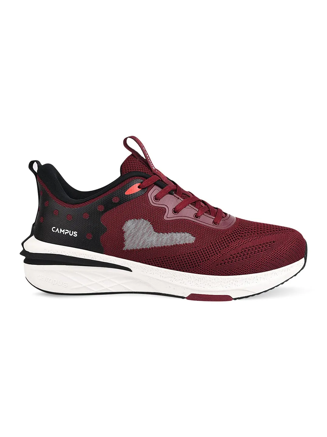 SKULL Burgundy Men's Running Shoes sold by Campus Shoes