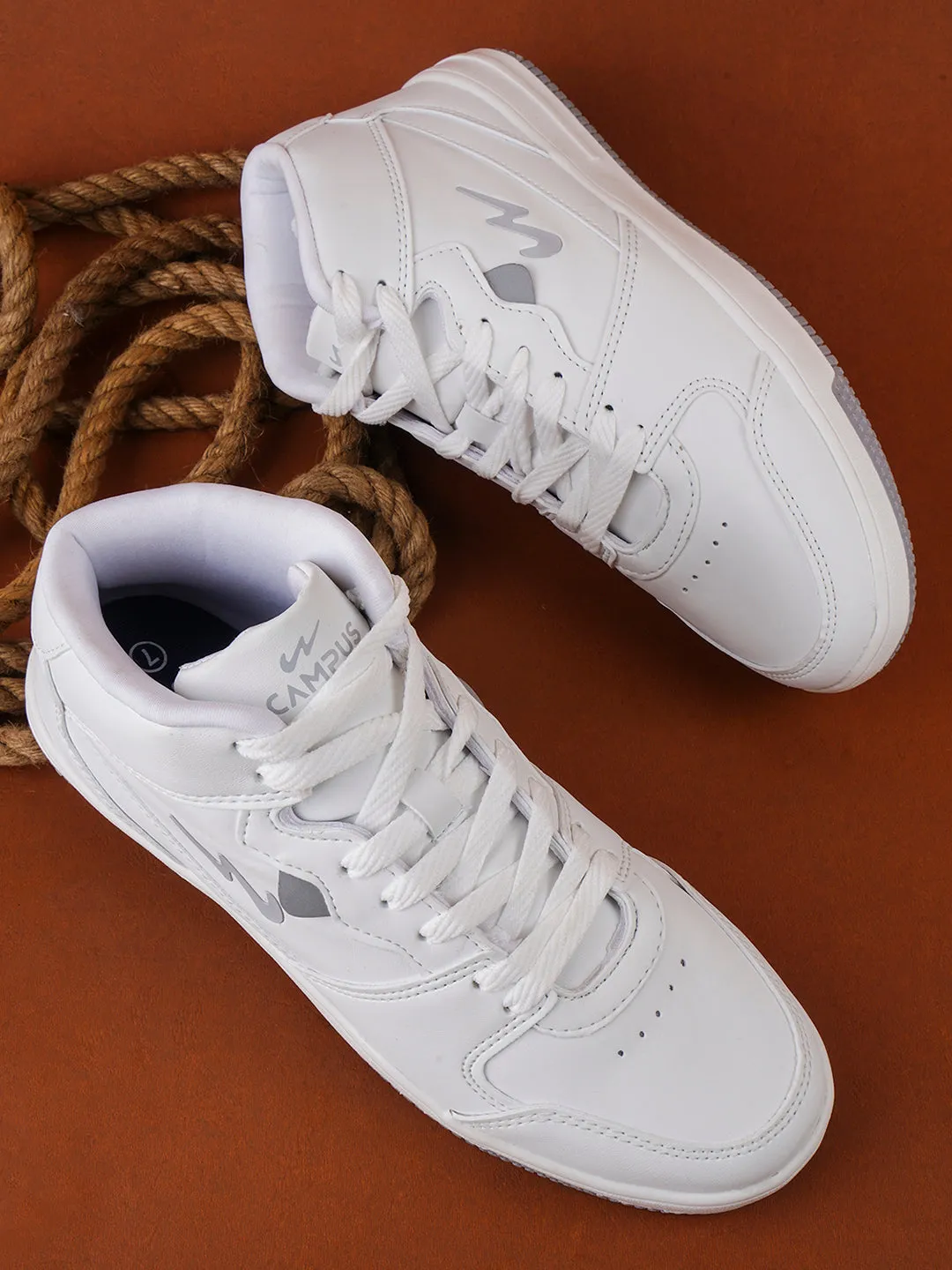 OG-09 White Men's Sneakers sold by Campus Shoes product image thumbnail 5