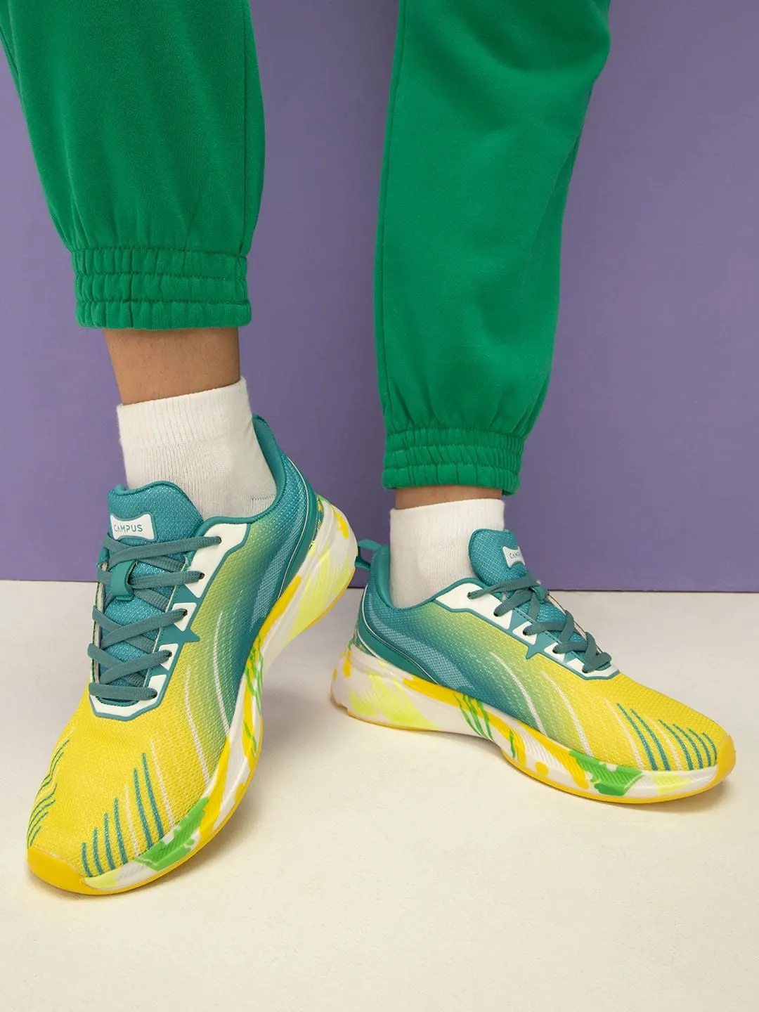 CAMP STREAK Yellow Women's Running Shoes sold by Campus Shoes product image thumbnail 3