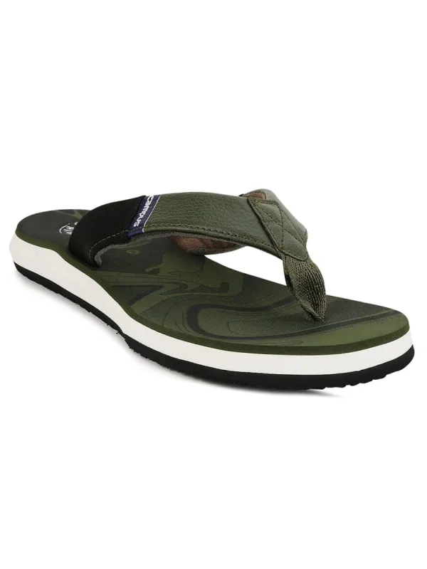 GC-1016 Green Men's Flip Flops sold by Campus Shoes