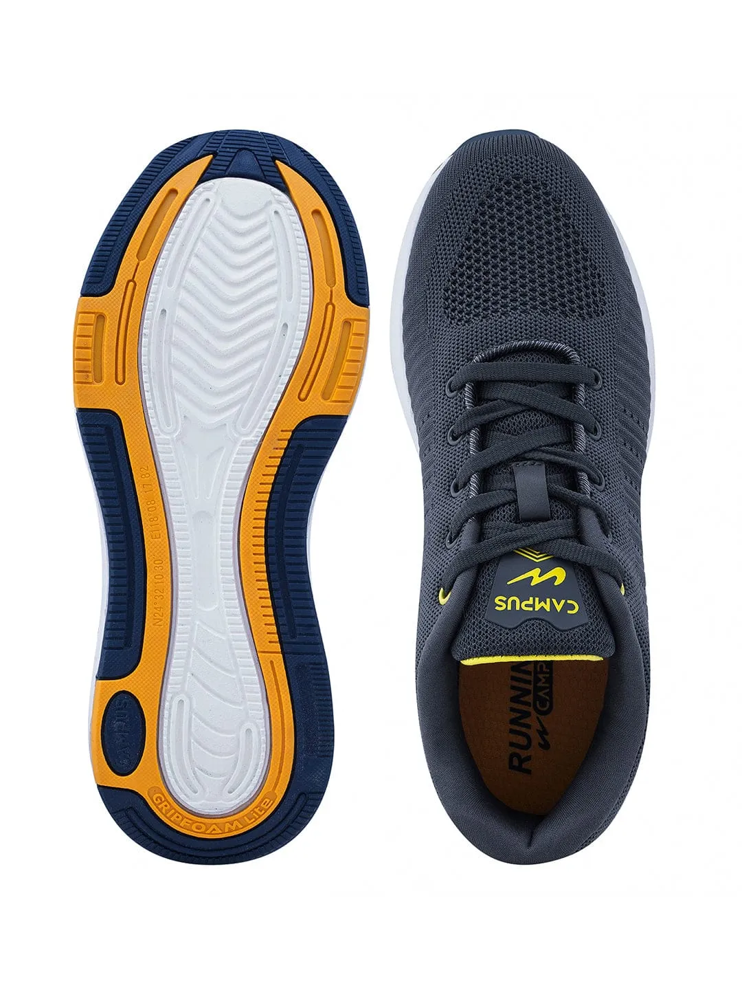 ELEMENTO Grey Men's Running Shoes sold by Campus Shoes product image thumbnail 4