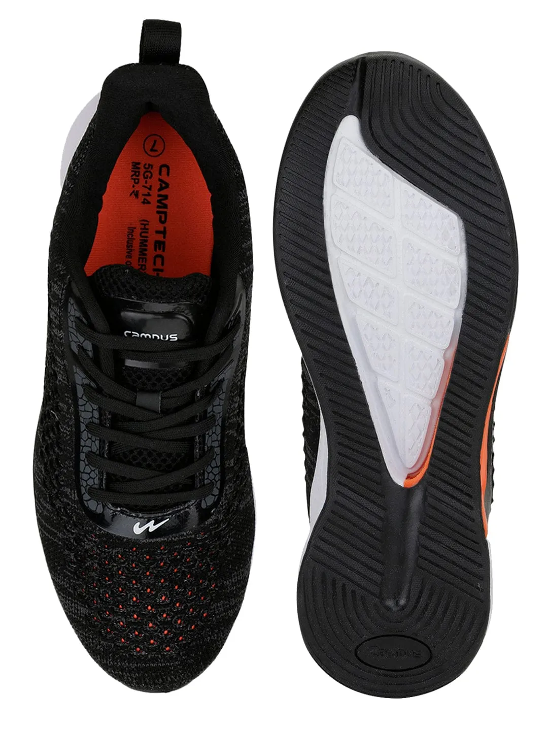 HUMMER Black Men's Running Shoes sold by Campus Shoes product image thumbnail 4