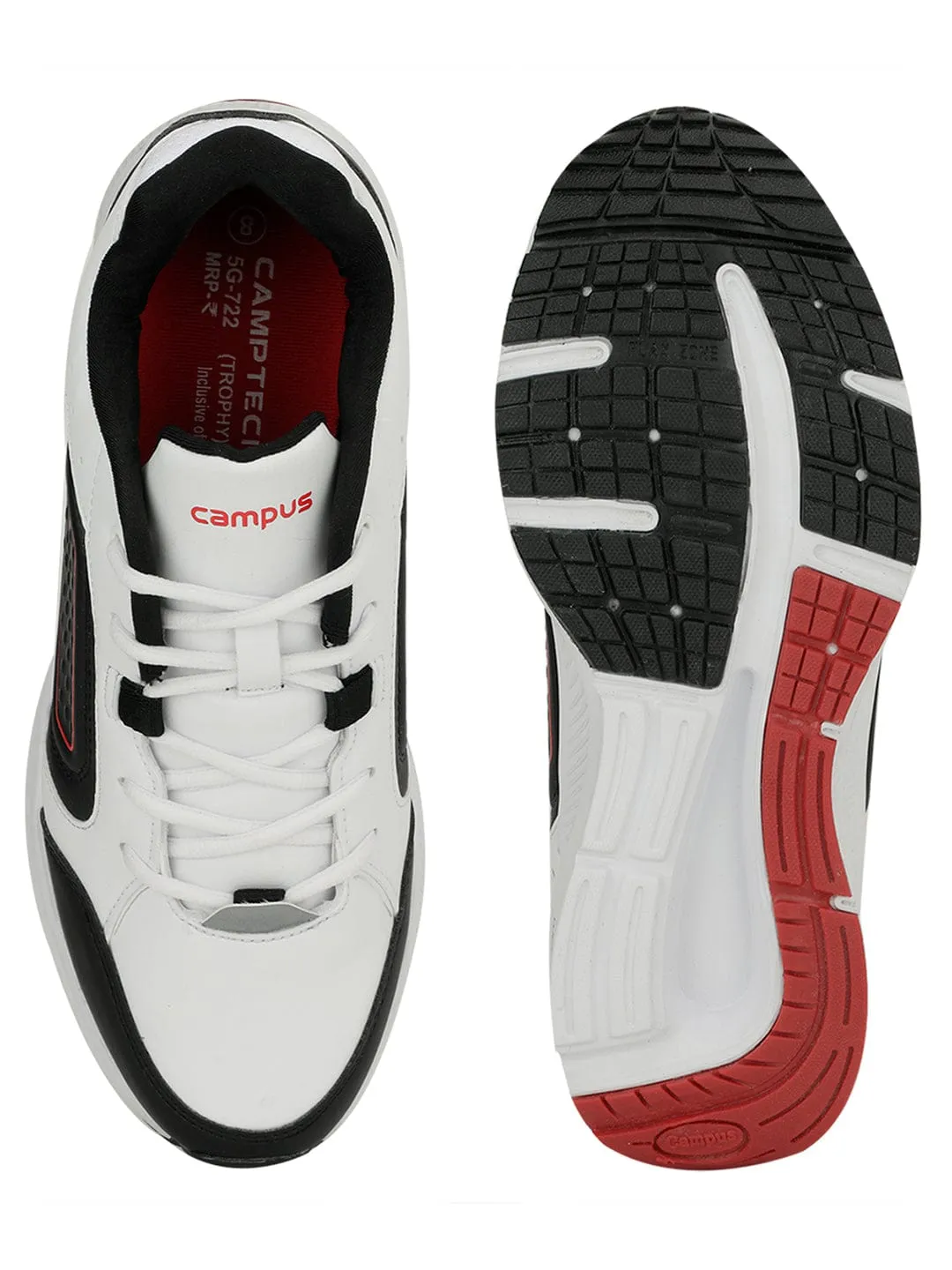 TROPHY Black Men's Sneakers sold by Campus Shoes product image thumbnail 5