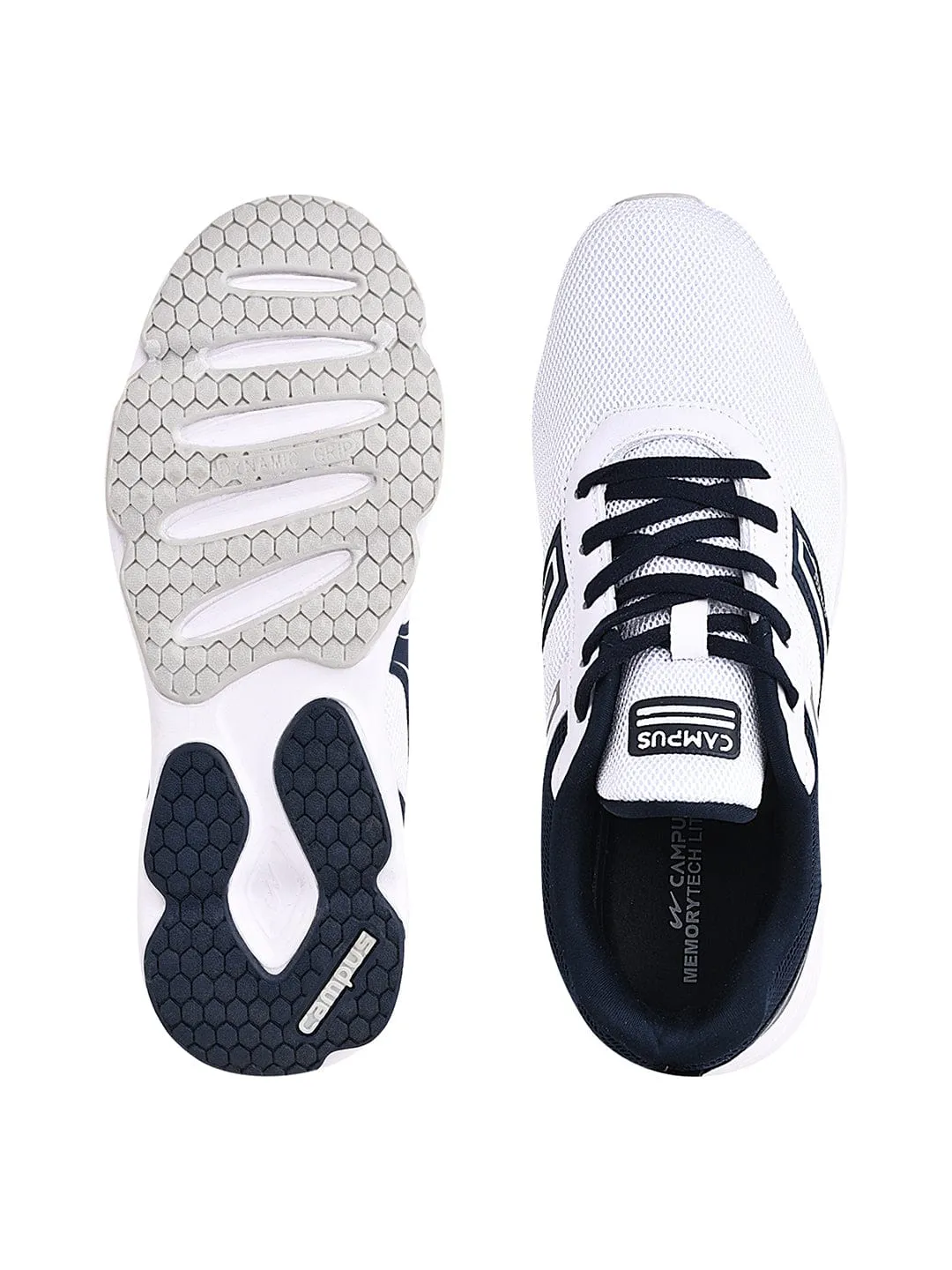 HURRICANE White Men's Running Shoes sold by Campus Shoes product image thumbnail 4