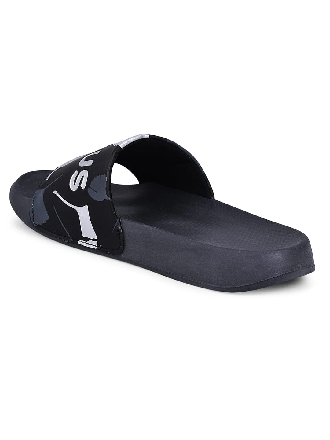 SL-433 Black Men's Slides sold by Campus Shoes product image thumbnail 2