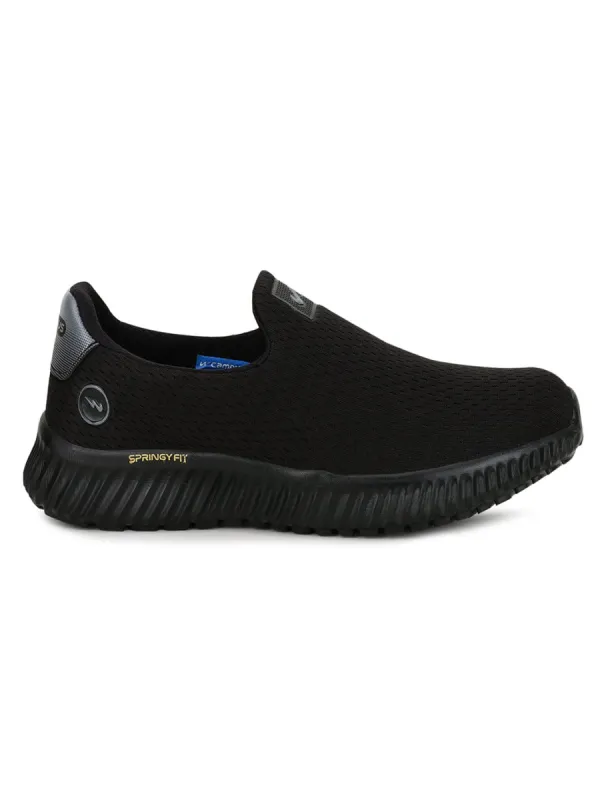 OXYFIT N Black Men's Walking Shoes sold by Campus Shoes