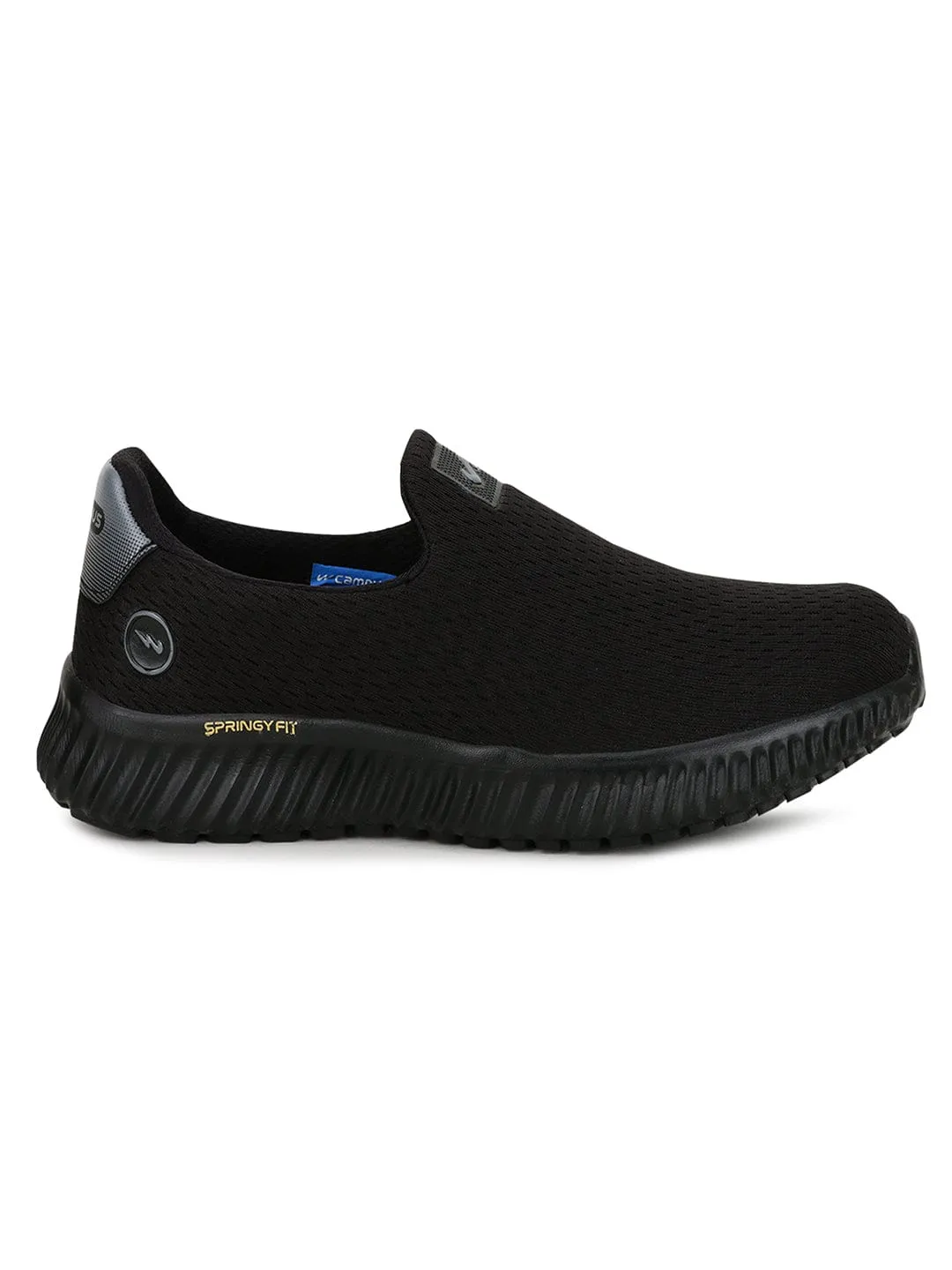OXYFIT N Black Men's Walking Shoes sold by Campus Shoes