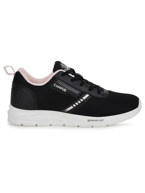 DOLPHIN Black Women's Sneakers sold by Campus Shoes
