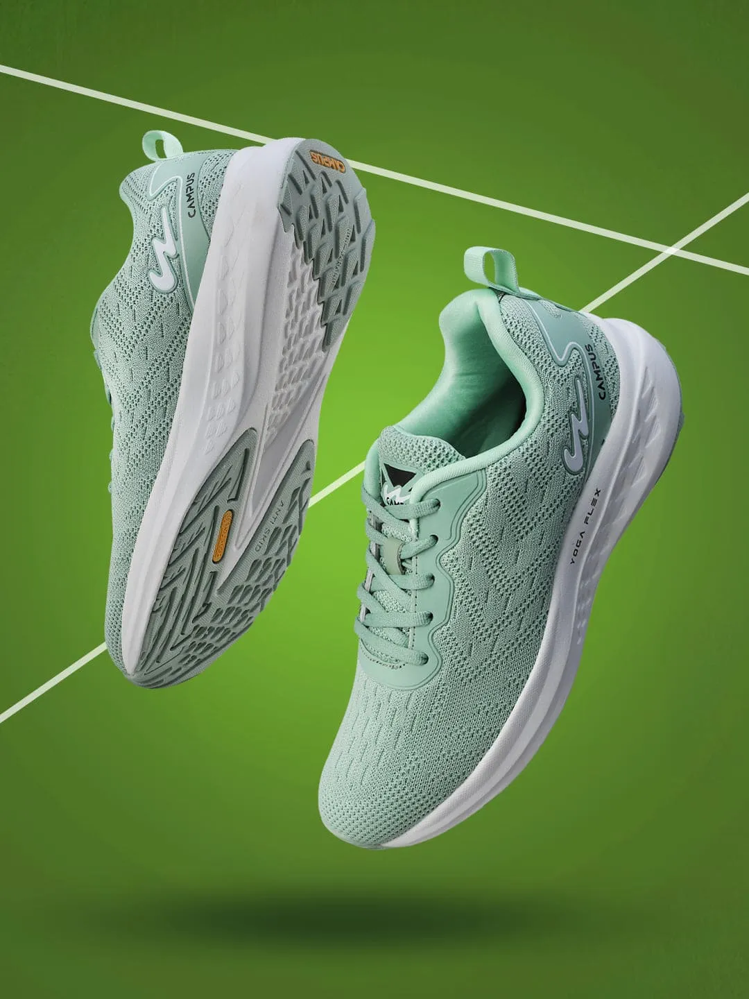 CAMP GABBIE Green Women's Running Shoes sold by Campus Shoes product image thumbnail 5