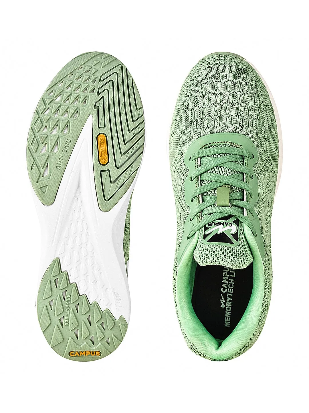 CAMP GABBIE Green Women's Running Shoes sold by Campus Shoes product image thumbnail 4