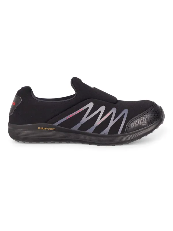 THUNDER-2 Black Men's Walking Shoes sold by Campus Shoes