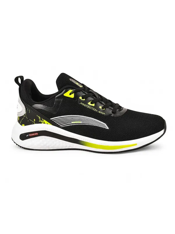 CAMP-PRIDE Black Men's Running Shoes sold by Campus Shoes