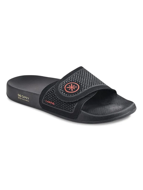 SL-407 Black Men's Slides sold by Campus Shoes