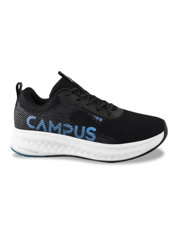 CAMP-SYMBOL Black Men's Running Shoes sold by Campus Shoes