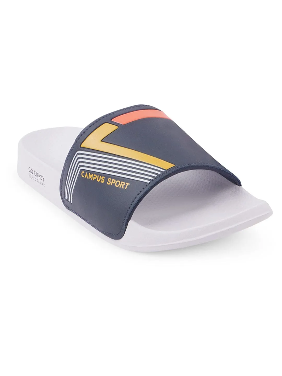 SL-432 Blue Men's Slides sold by Campus Shoes