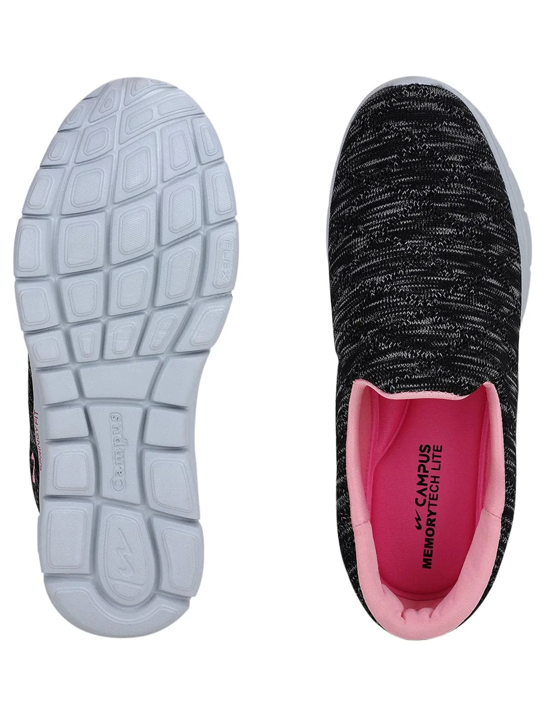 FABIA Black Women's Walking Shoes sold by Campus Shoes product image thumbnail 5