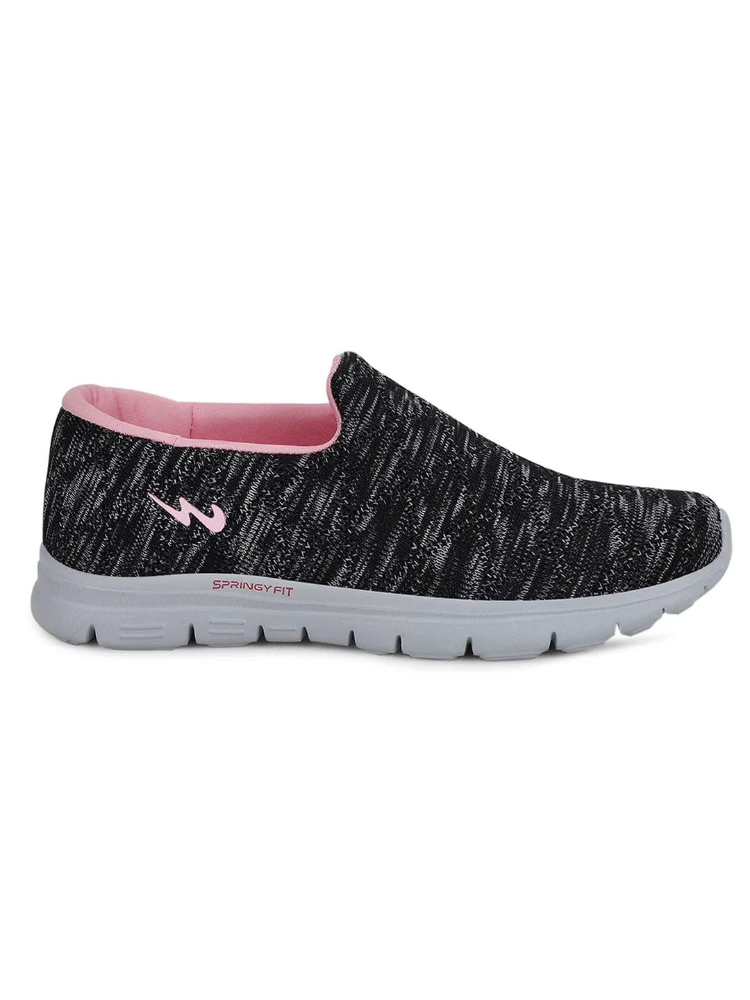 FABIA Black Women's Walking Shoes sold by Campus Shoes