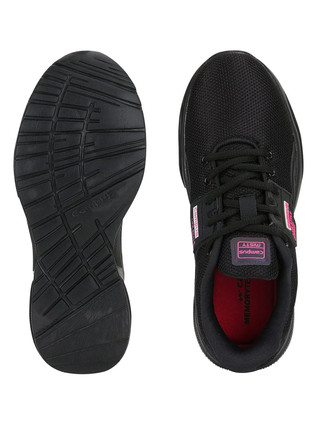 MISTY Black Women's Running Shoes sold by Campus Shoes product image thumbnail 4