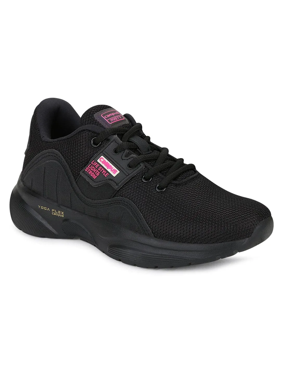 MISTY Black Women's Running Shoes sold by Campus Shoes product image thumbnail 2