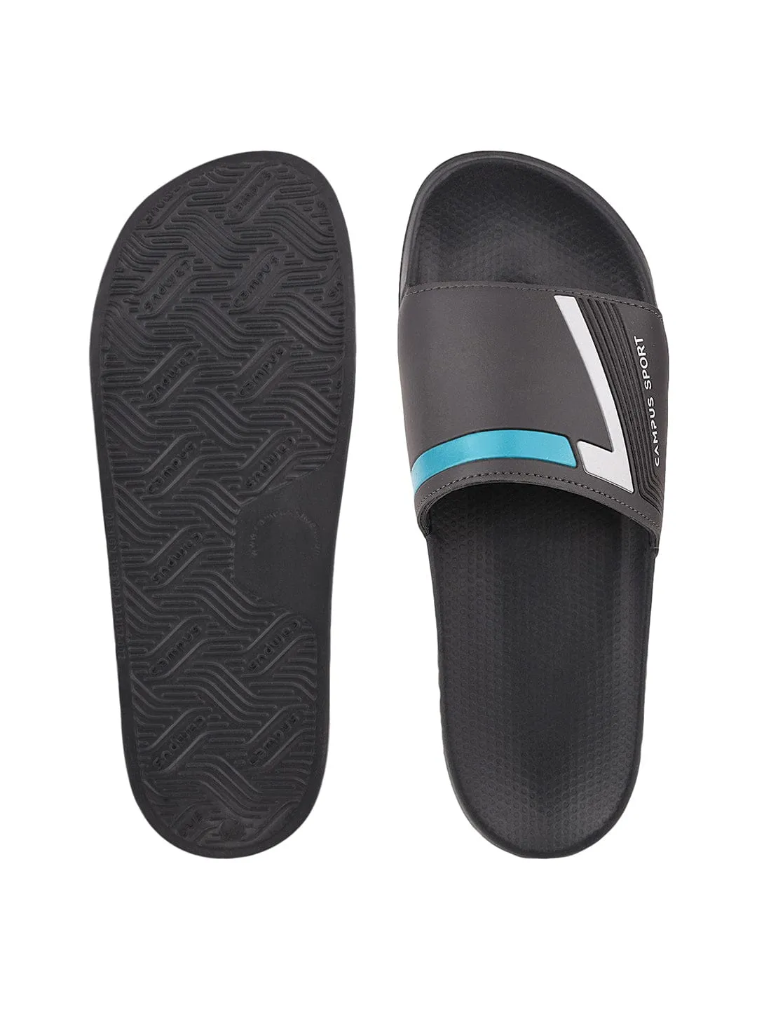 SL-432 Grey Men's Slides sold by Campus Shoes product image thumbnail 4