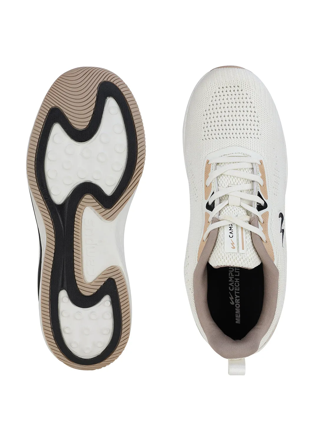 CAMP ERIK Off white Men's Running Shoes sold by Campus Shoes product image thumbnail 5