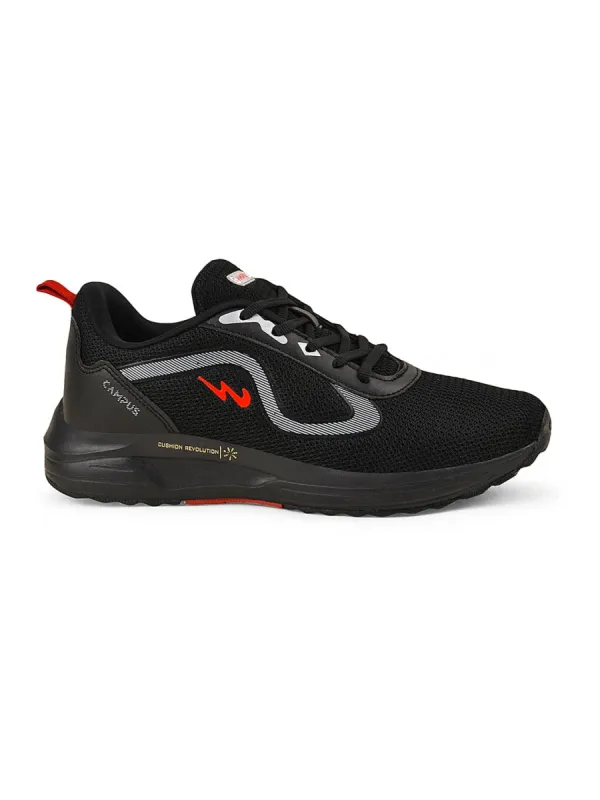 CAMP-ROSTER Black Men's Running Shoes sold by Campus Shoes