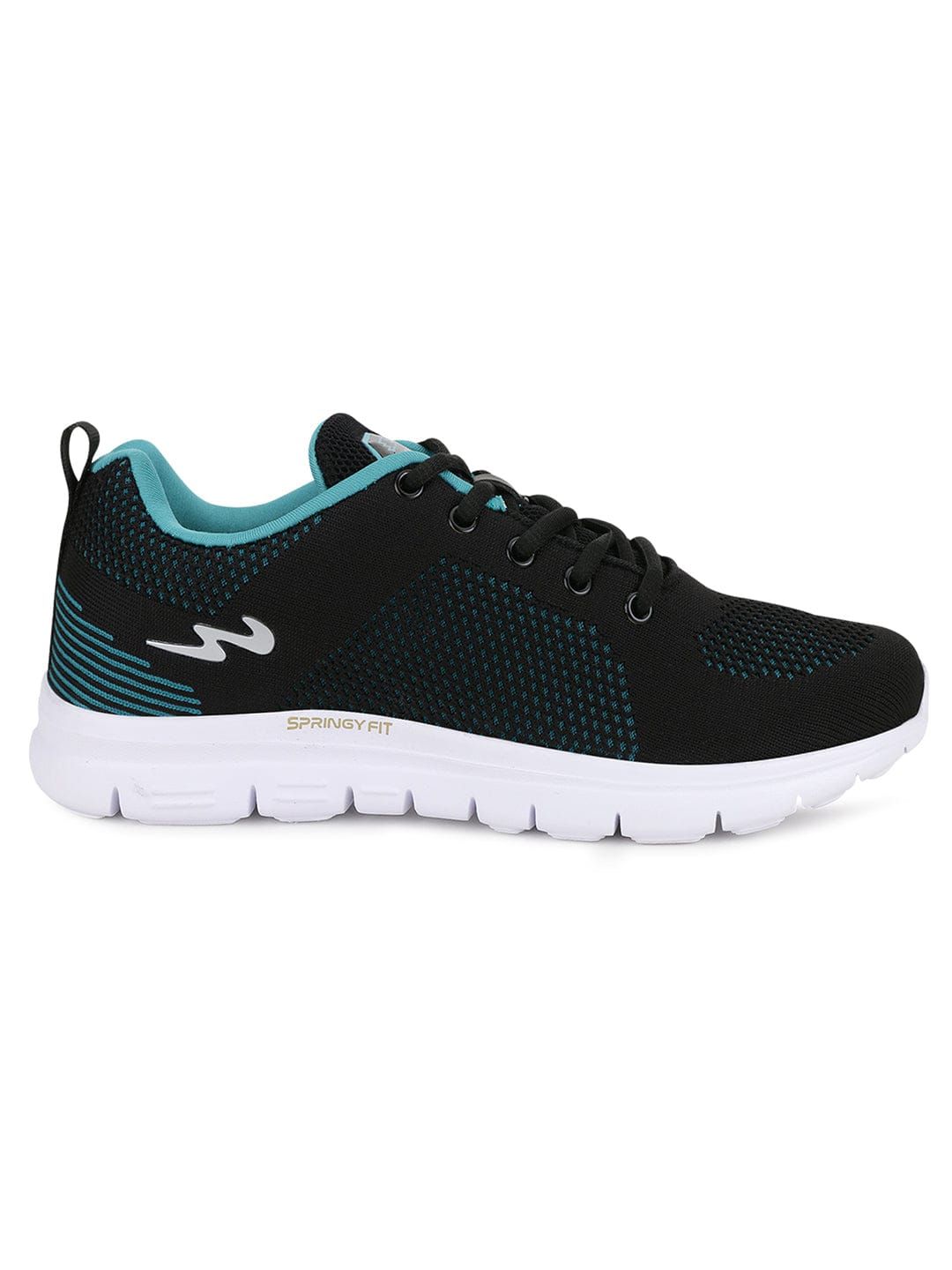FLORA Black Women's Running Shoes sold by Campus Shoes
