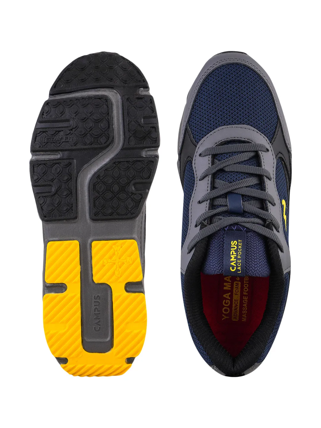 NAVIGATOR Grey Men's Running Shoes sold by Campus Shoes product image thumbnail 5