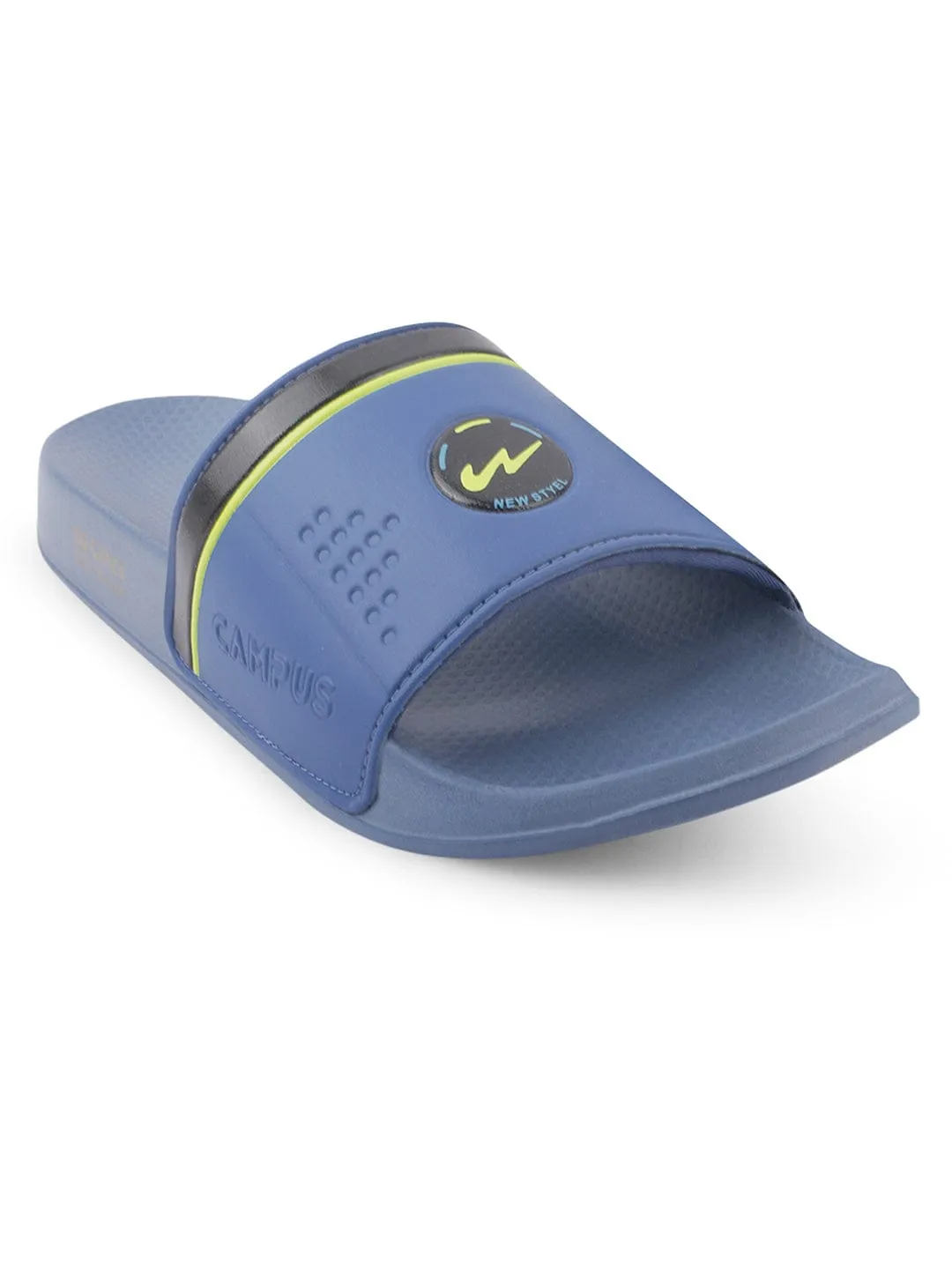 SL-431 Blue Men's Slides sold by Campus Shoes