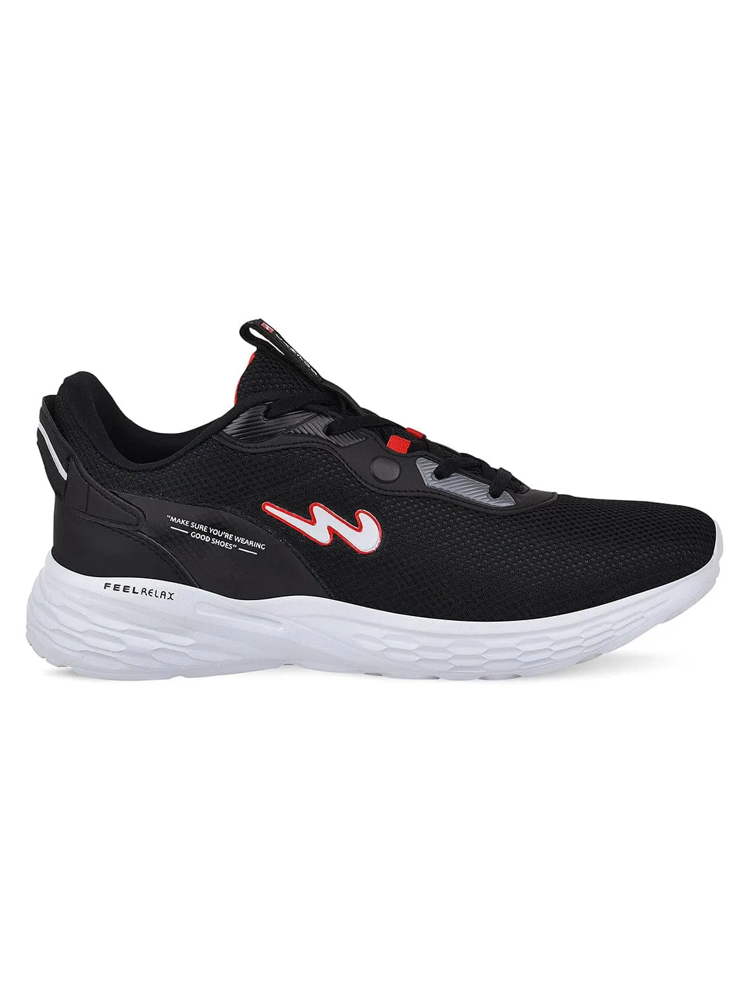 CAMP SMART Black Men's Running Shoes sold by Campus Shoes