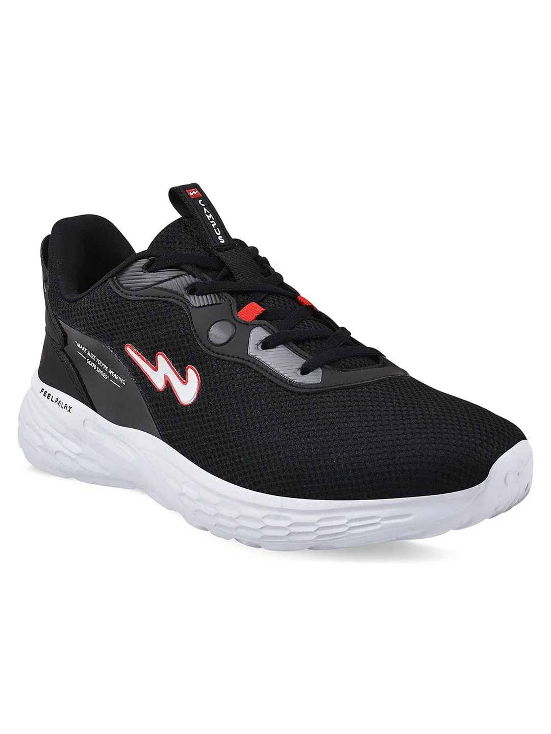 CAMP SMART Black Men's Running Shoes sold by Campus Shoes product image thumbnail 2