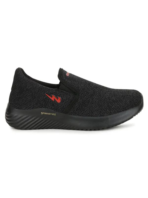WAVE-6 Black Men's Casual Shoes sold by Campus Shoes