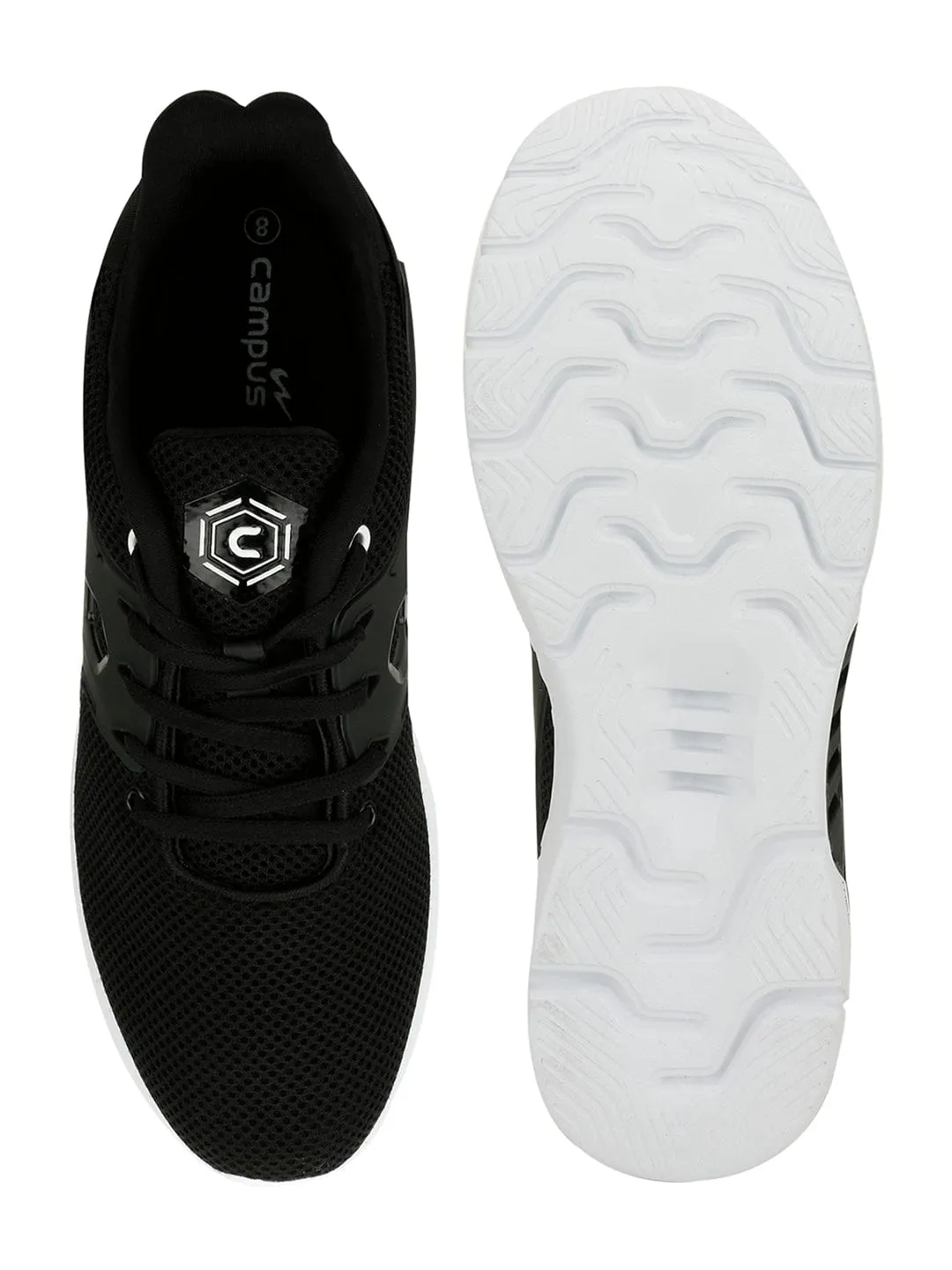 TIGOR Black Men's Running Shoes sold by Campus Shoes product image thumbnail 4