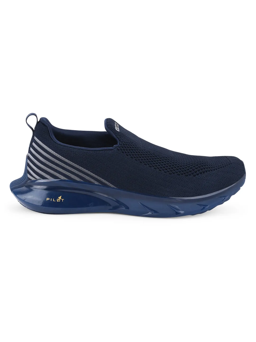 PILOT Navy Men's Walking Shoes sold by Campus Shoes