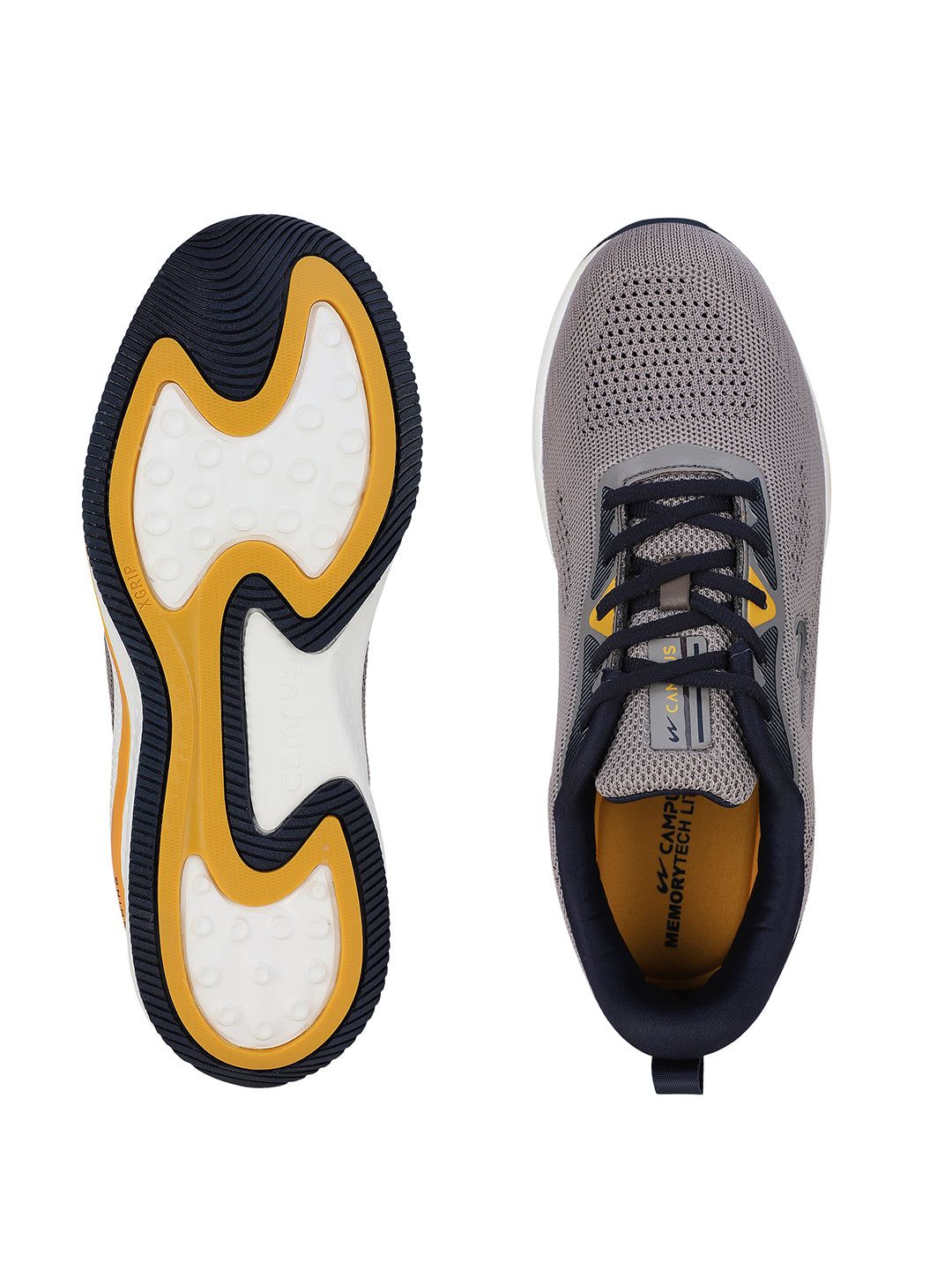 CAMP ERIK Grey Men's Running Shoes sold by Campus Shoes product image thumbnail 5