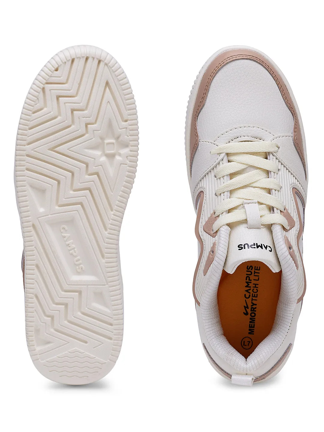 OGL-06 Off White Women's Sneakers sold by Campus Shoes product image thumbnail 4
