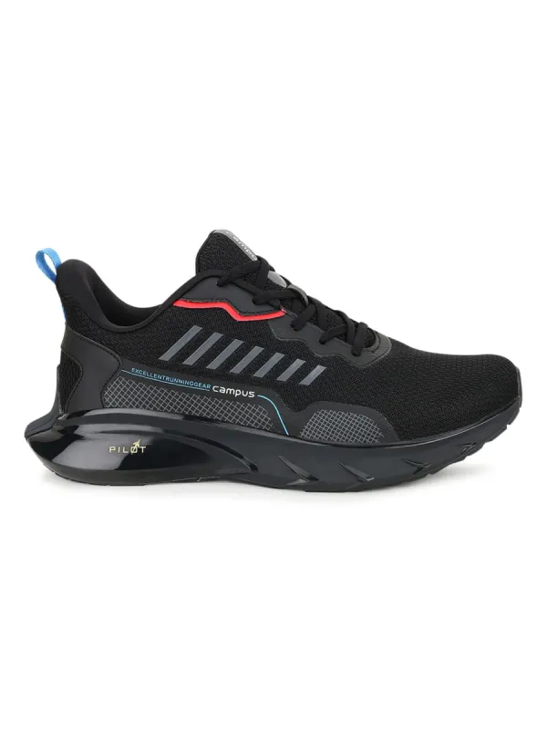DECCAN Black Men's Running Shoes sold by Campus Shoes