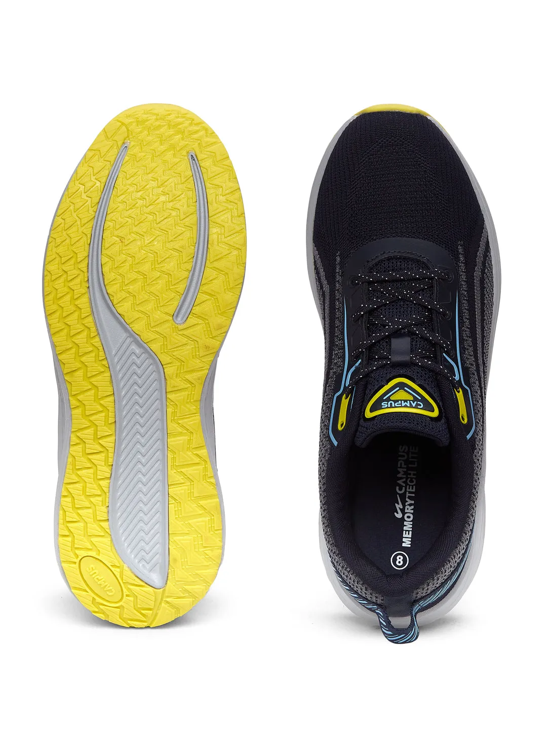 PLUSH Navy Men's Running Shoes sold by Campus Shoes product image thumbnail 4