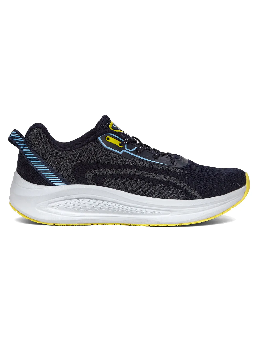 PLUSH Navy Men's Running Shoes sold by Campus Shoes