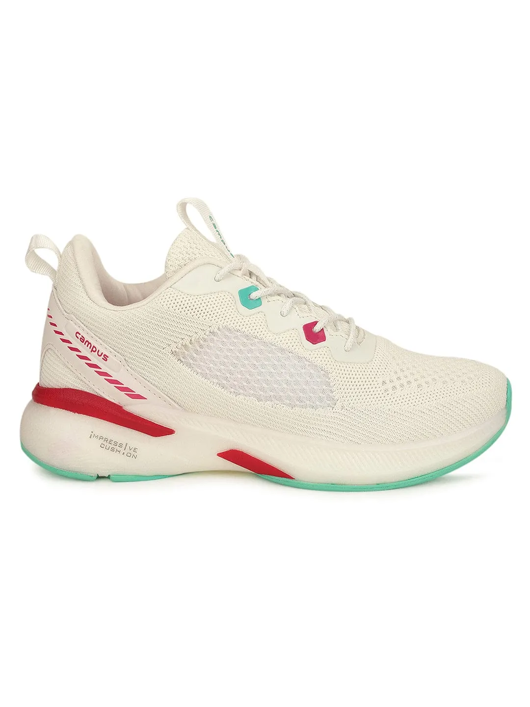 KEREN Off White Women's Running Shoes sold by Campus Shoes