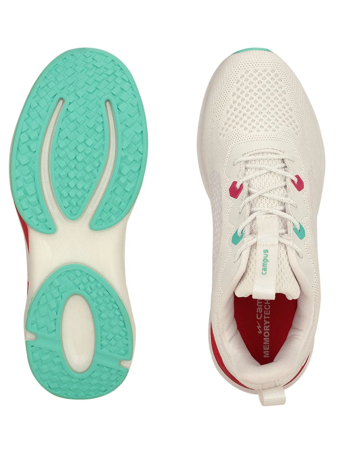 KEREN Off White Women's Running Shoes sold by Campus Shoes product image thumbnail 5