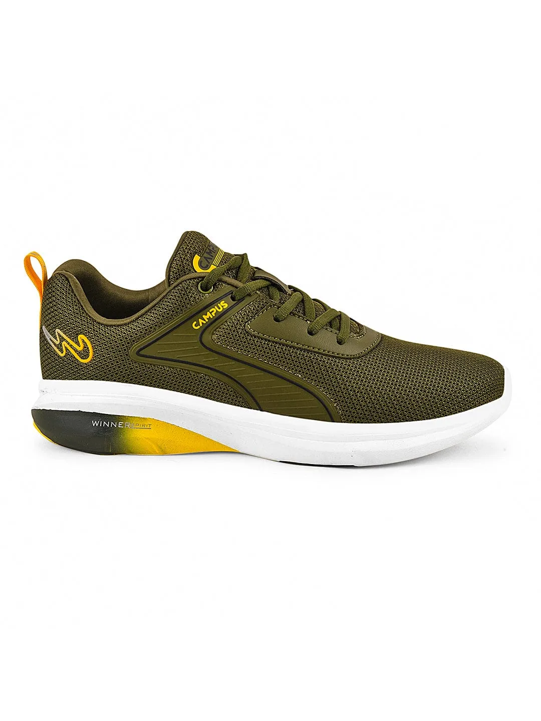 CAMP-THRIVE Olive Men's Running Shoes sold by Campus Shoes