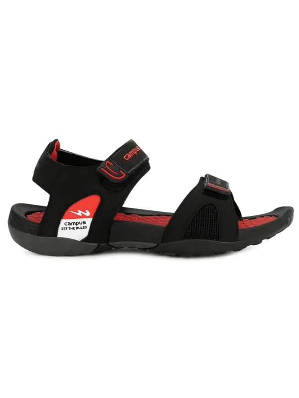 SD-060 Black Men's Sports Sandals sold by Campus Shoes