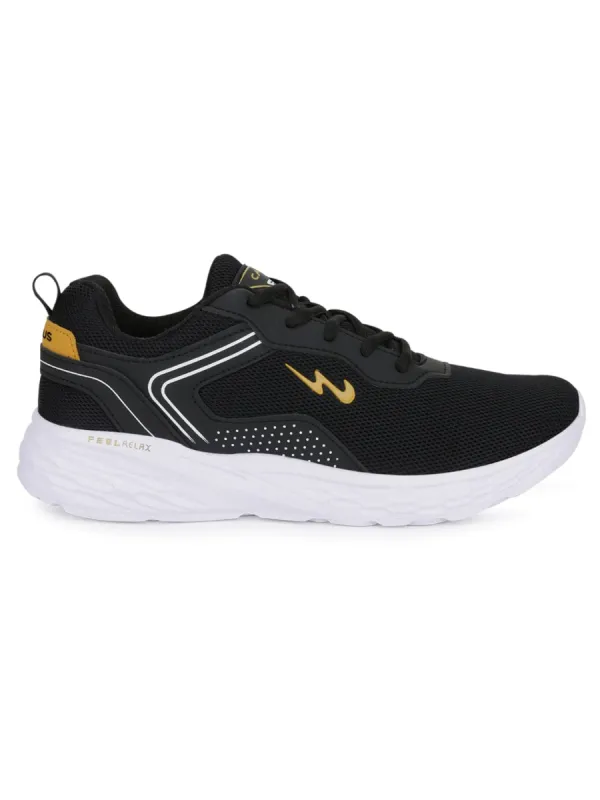KOSMO PRO Black Men's Running Shoes sold by Campus Shoes