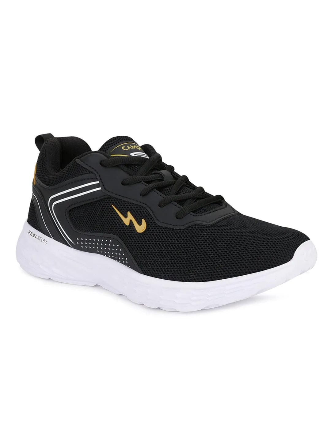 KOSMO PRO Black Men's Running Shoes sold by Campus Shoes product image thumbnail 2