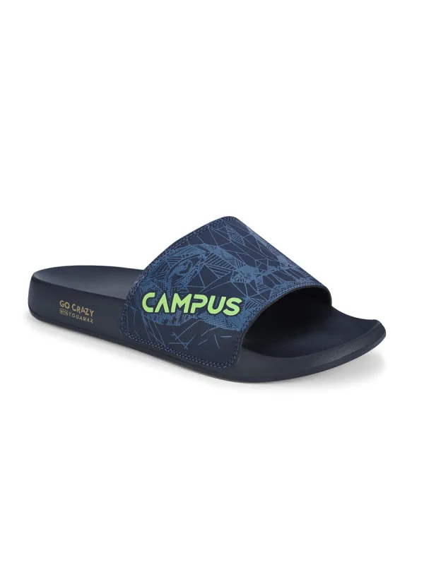 SL-437 Navy Men's Slippers sold by Campus Shoes