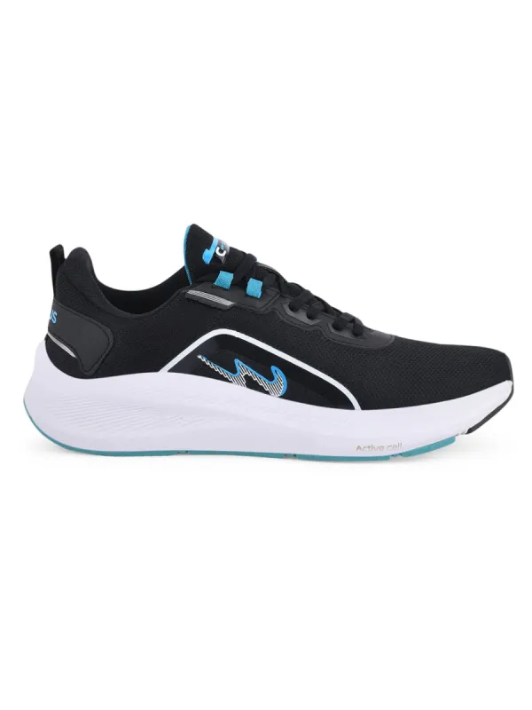 HOPPER Black Men's Running Shoes sold by Campus Shoes