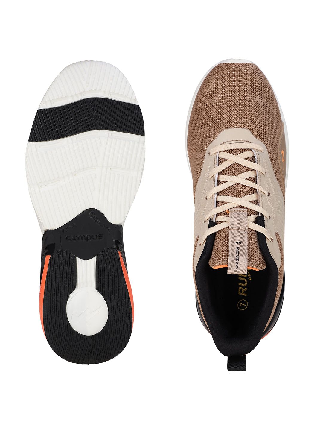 HOWK Beige Men's Running Shoes sold by Campus Shoes product image thumbnail 5