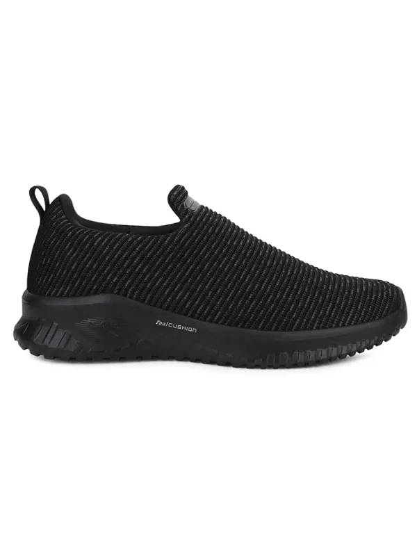 AIM PLUS Black Men's Walking Shoes sold by Campus Shoes
