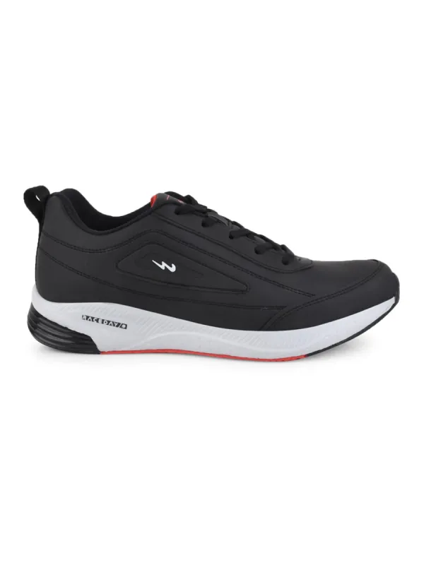DUSK Black Men's Running Shoes sold by Campus Shoes